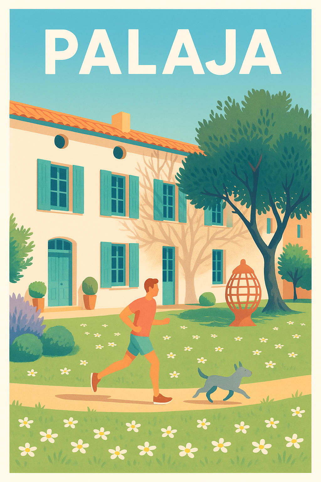 Affiche de Palaja - Promenade ensoleillée au cœur du village