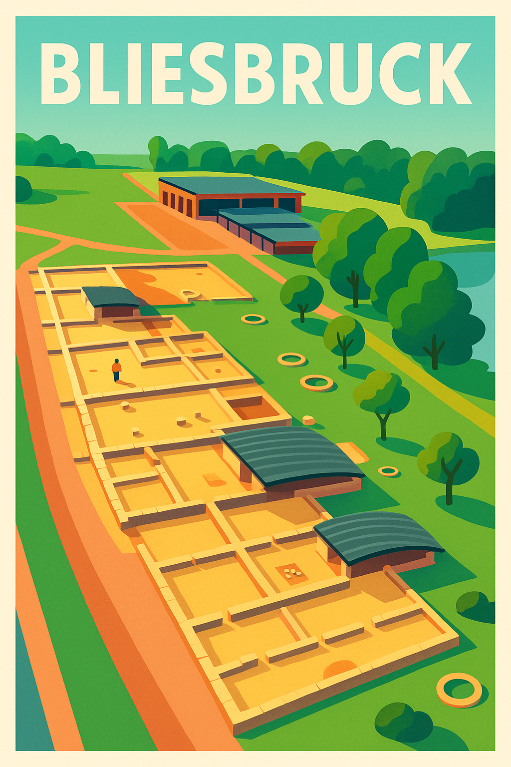 Affiche de Bliesbruck - L'Antiquité au cœur de la nature