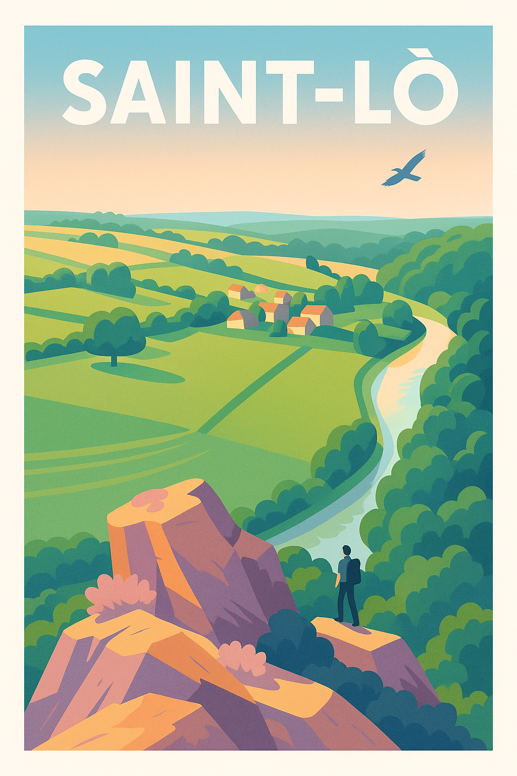 Affiche de Saint-Lò - Évasion et nature préservée