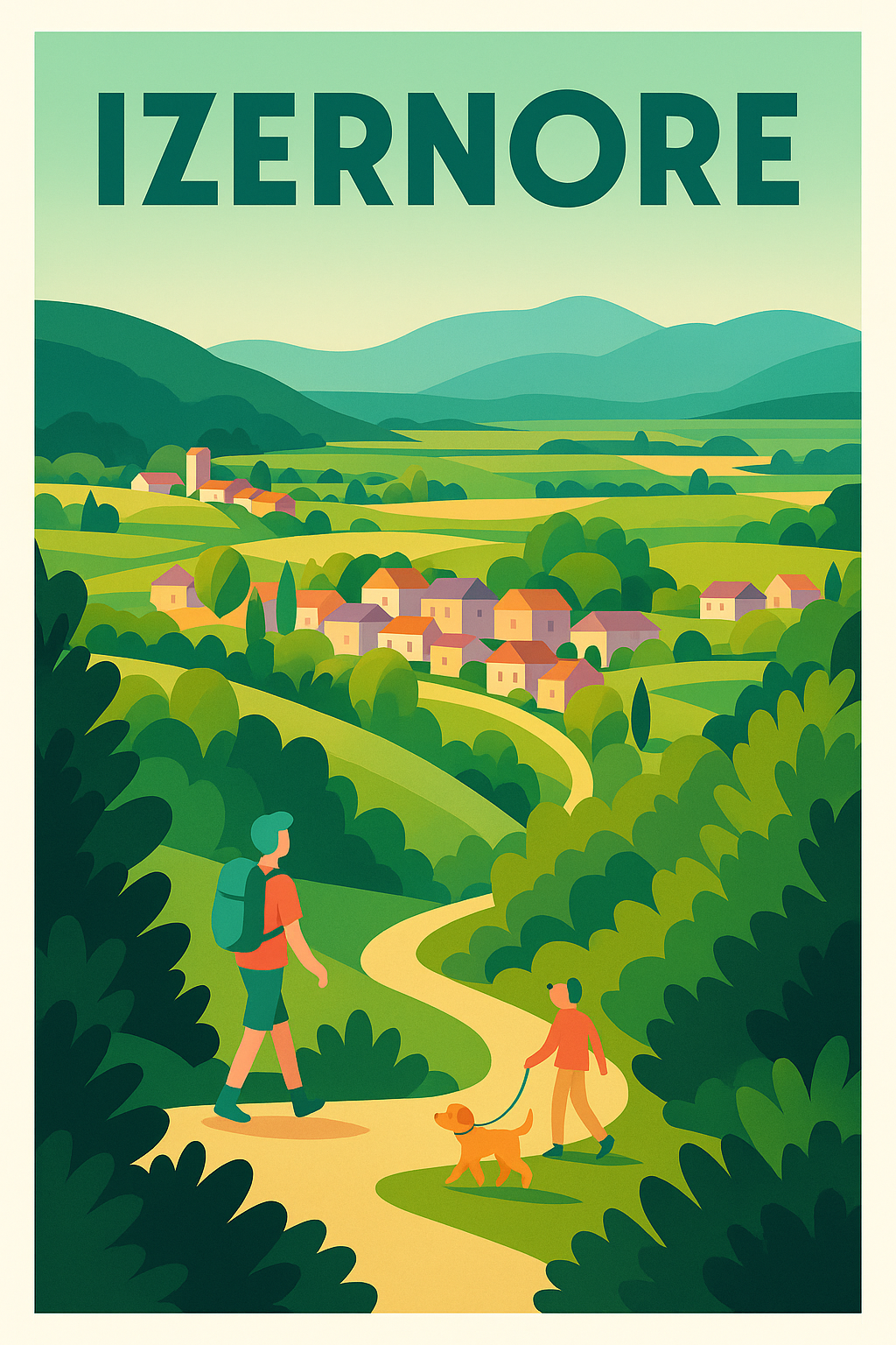 Affiche de Izernore - Promenade au cœur de la nature vallonnée