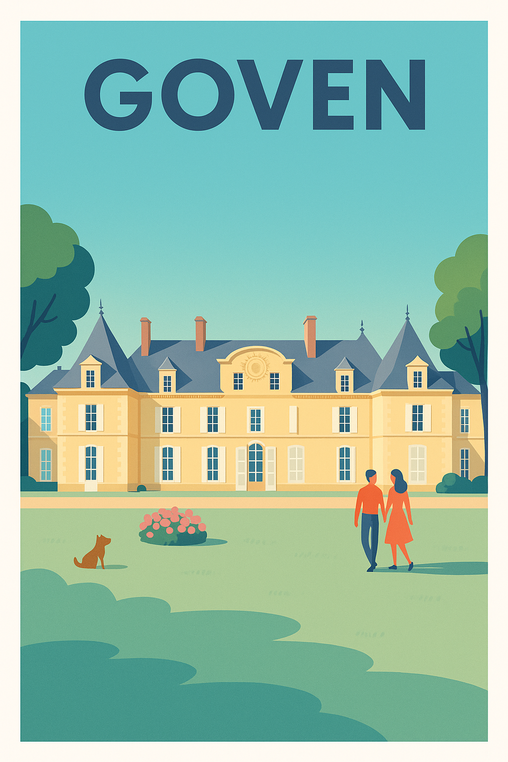Affiche de Goven - Élégance et Sérénité au Château