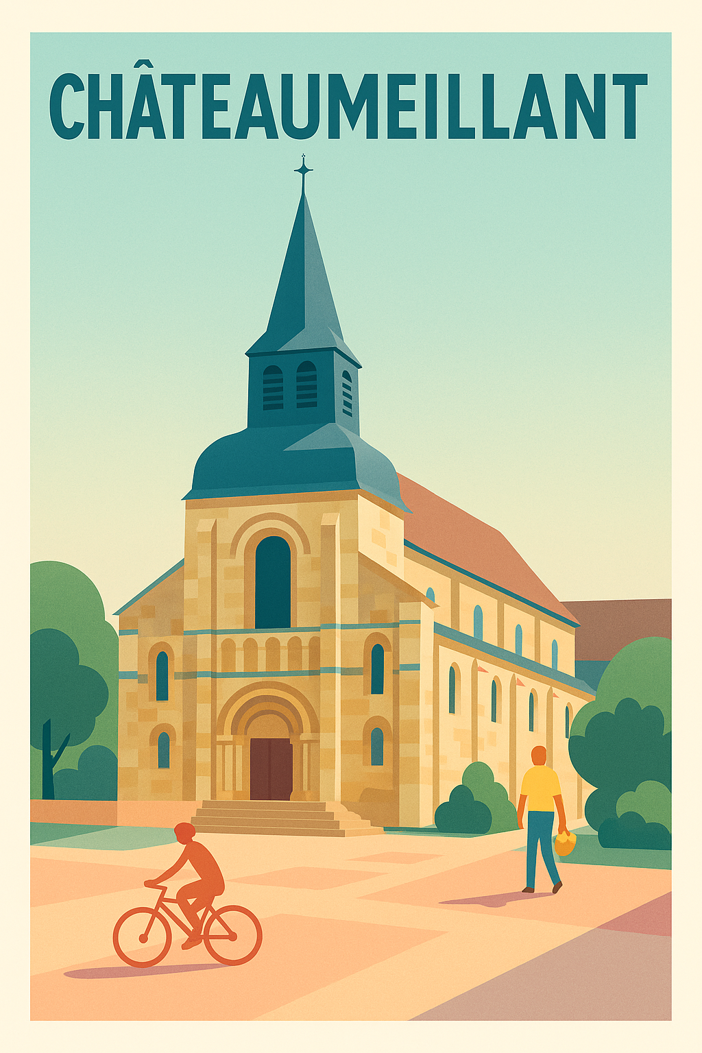 Affiche de Châteaumeillant - Charme et authenticité au cœur du Berry