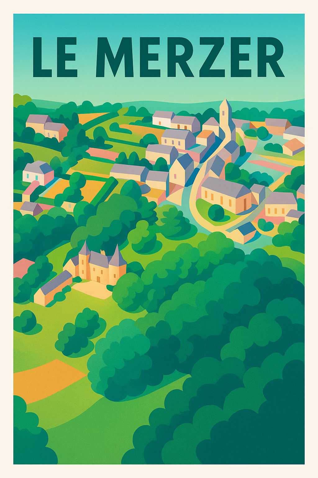 Affiche de Le Merzer - Charme bucolique breton en couleurs