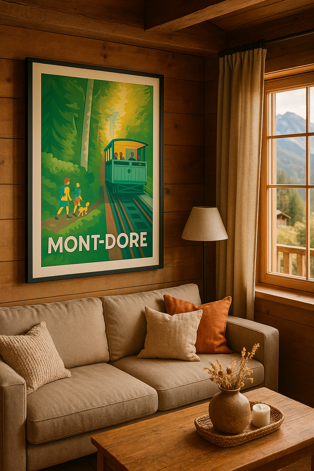 Affiche Mont-Dore — L'évasion nature au cœur des forêts · poster d'art de Mont-Dore
