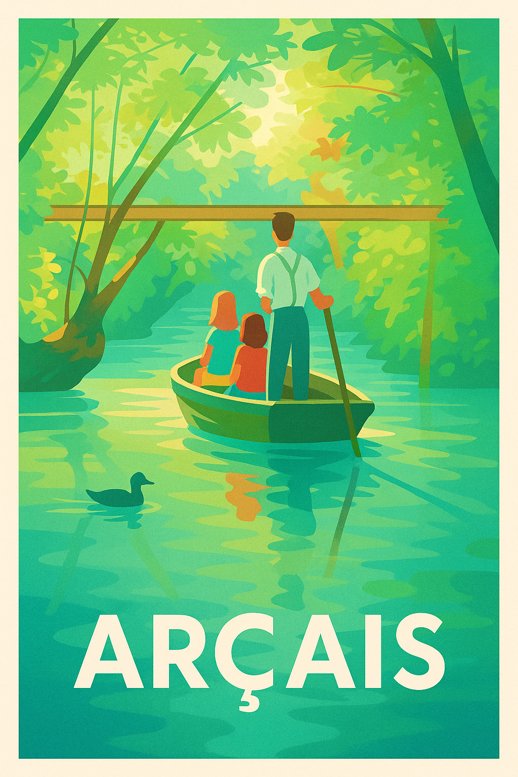 Affiche de Arçais - Tranquillité et nature au fil de l'eau