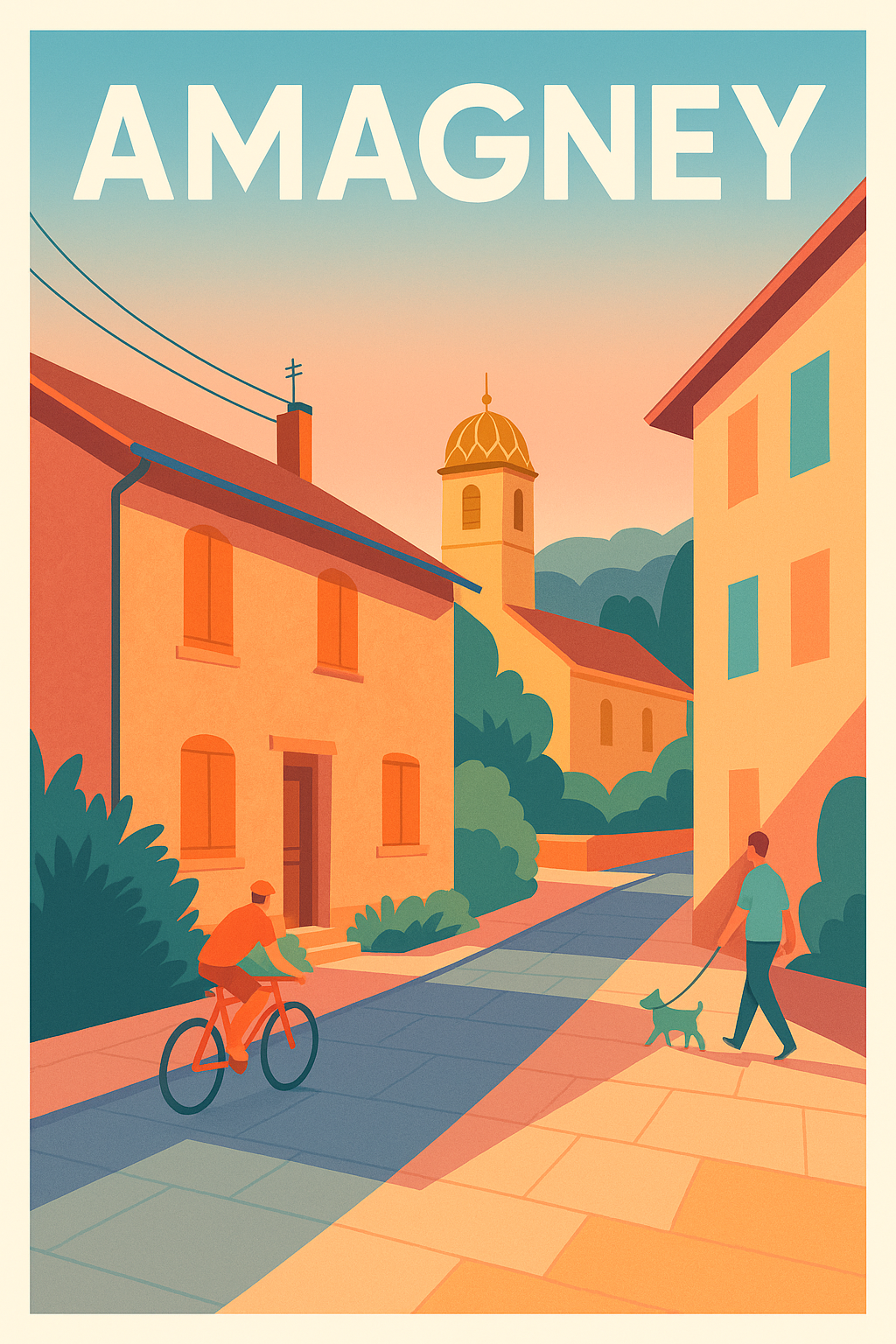Affiche de Amagney - Douceur de vie et charme villageois