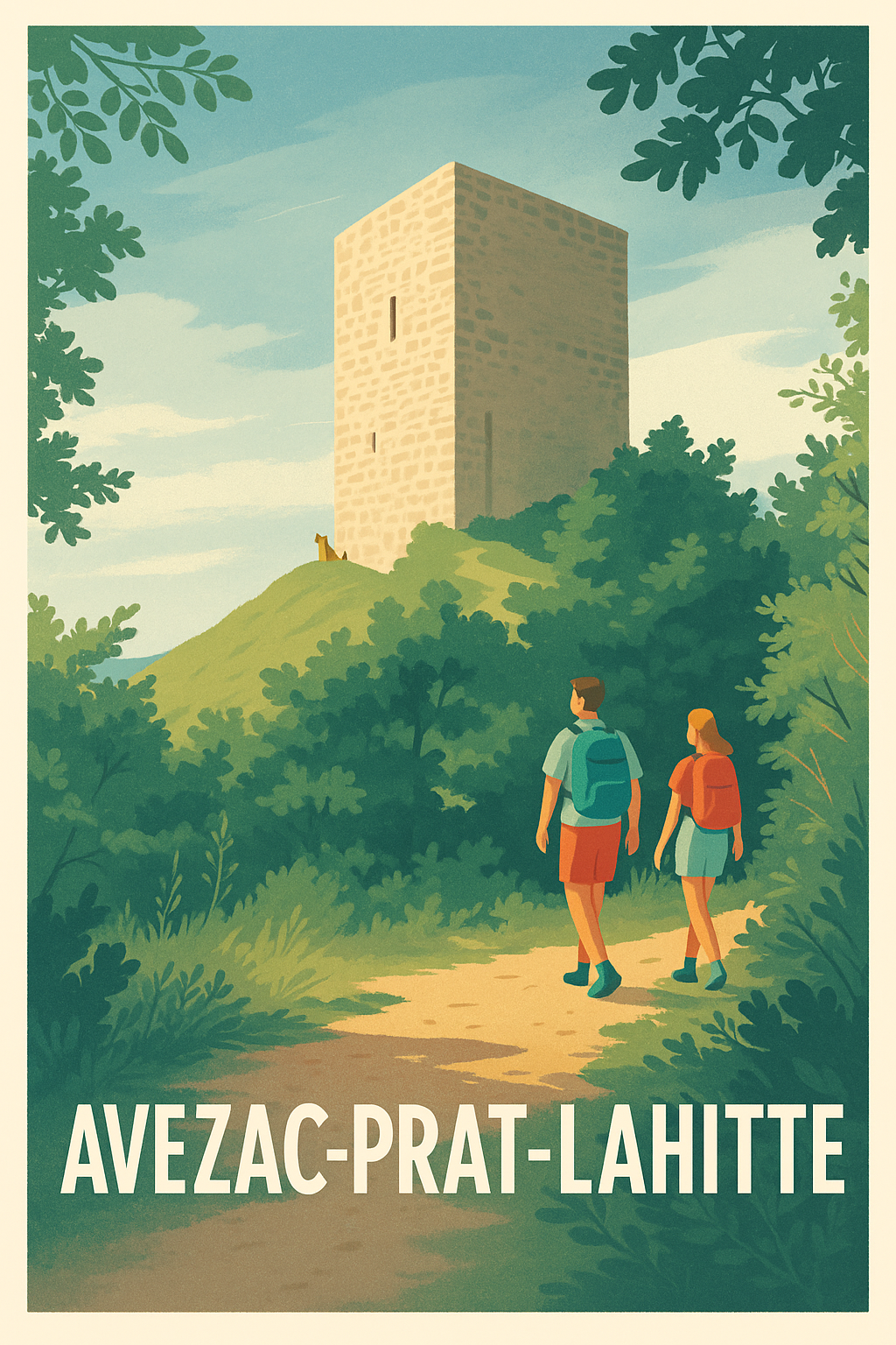 Affiche de Avezac-Prat-Lahitte - Une invitation à la randonnée au cœur de la nature