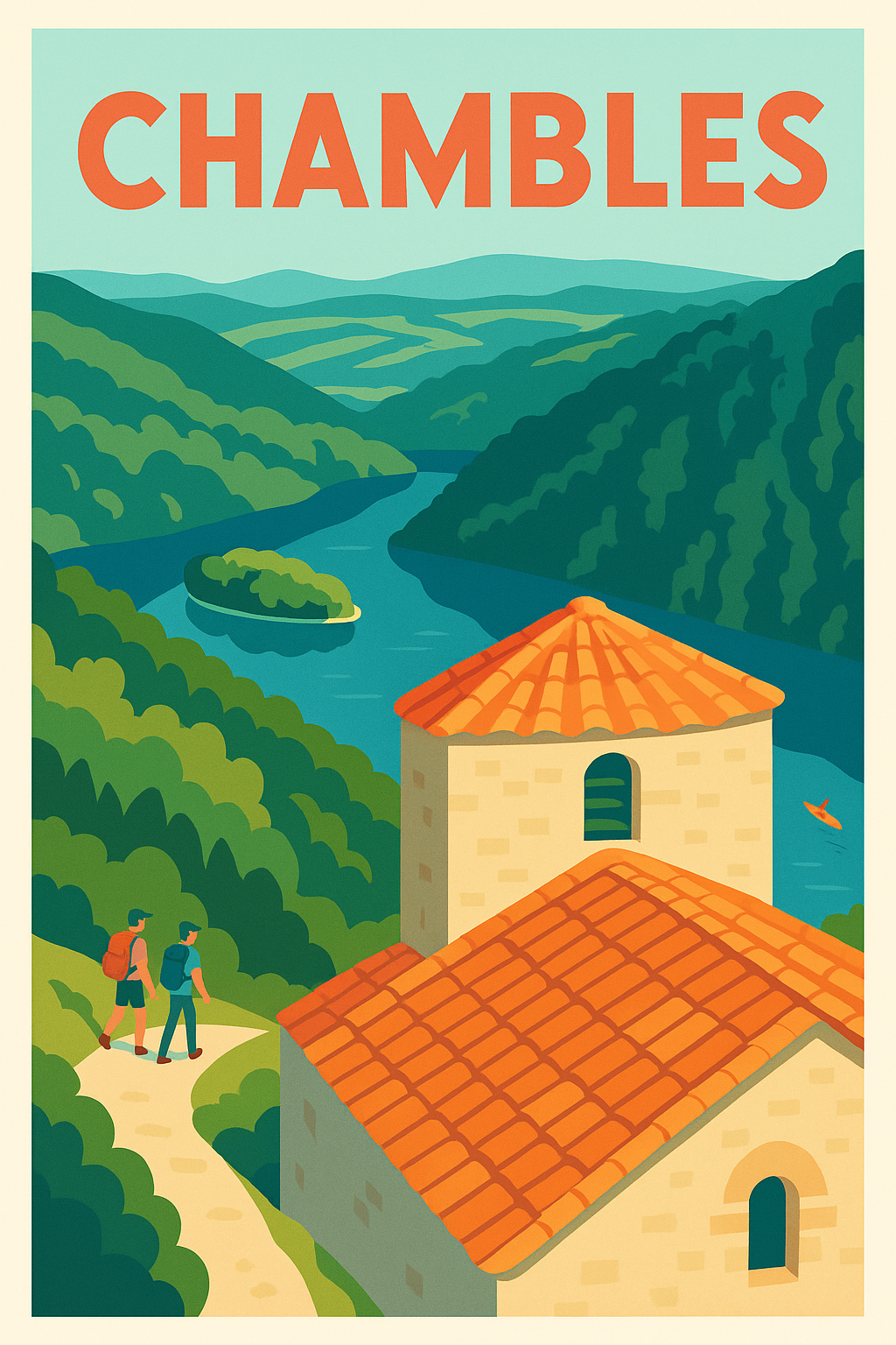 Affiche de Chambles - Évasion nature au cœur de la Loire
