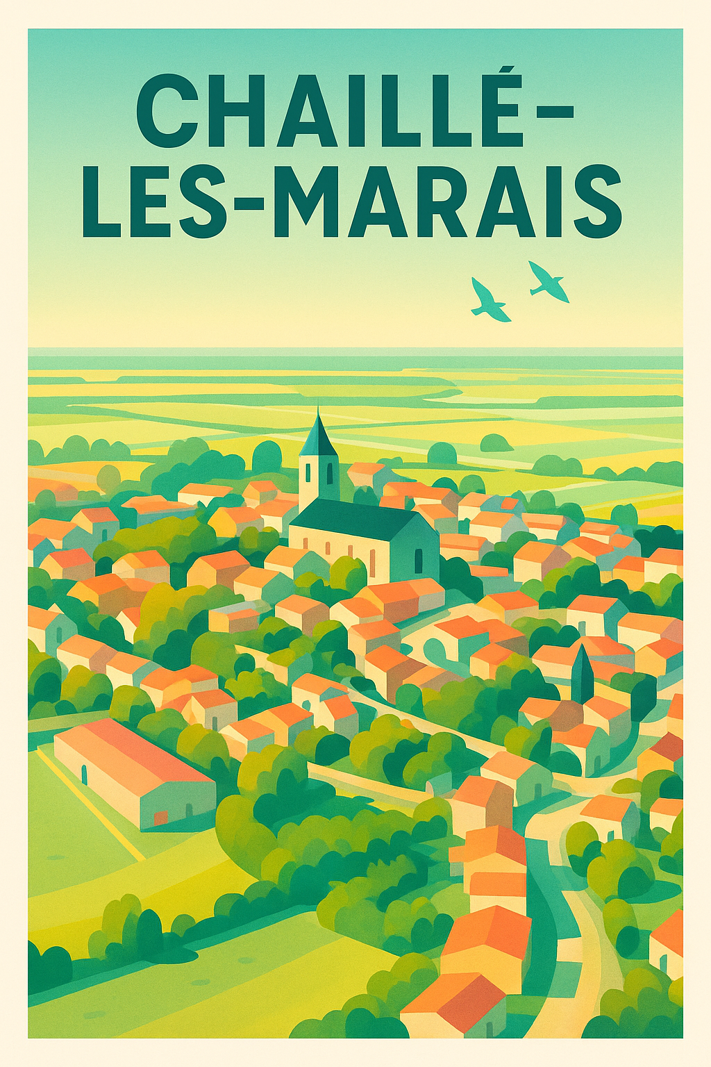 Affiche de Chaillé-les-Marais - Mosaïque paisible de nature et patrimoine