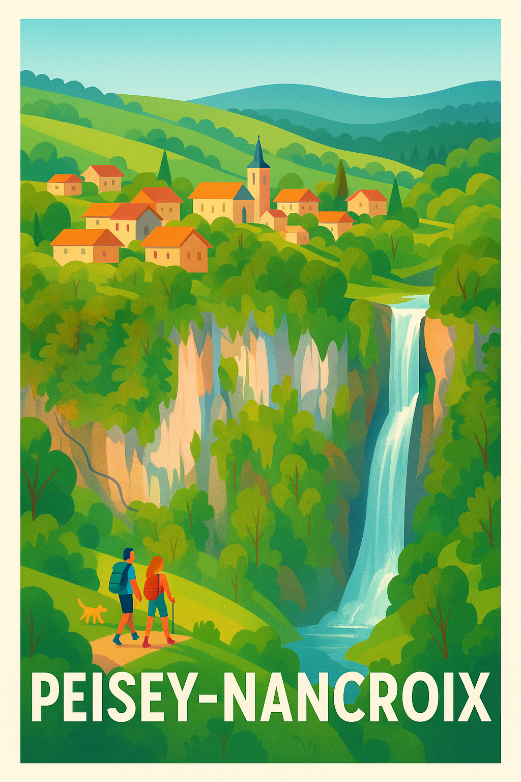 Affiche de Peisey-Nancroix - Évasion nature et cascades paisibles