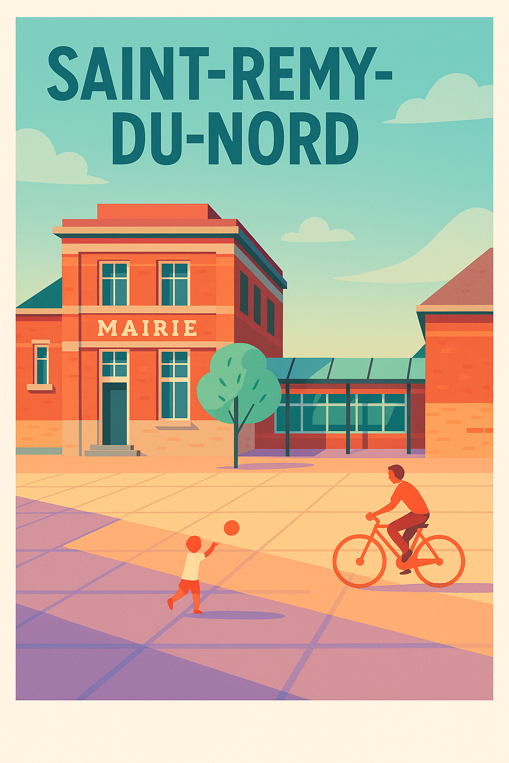 Affiche de Saint-Remy-du-Nord - Ambiance paisible au cœur de la mairie