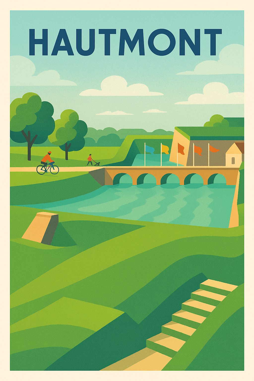 Affiche de Hautmont - Charme et Nature au Fil de l'Eau