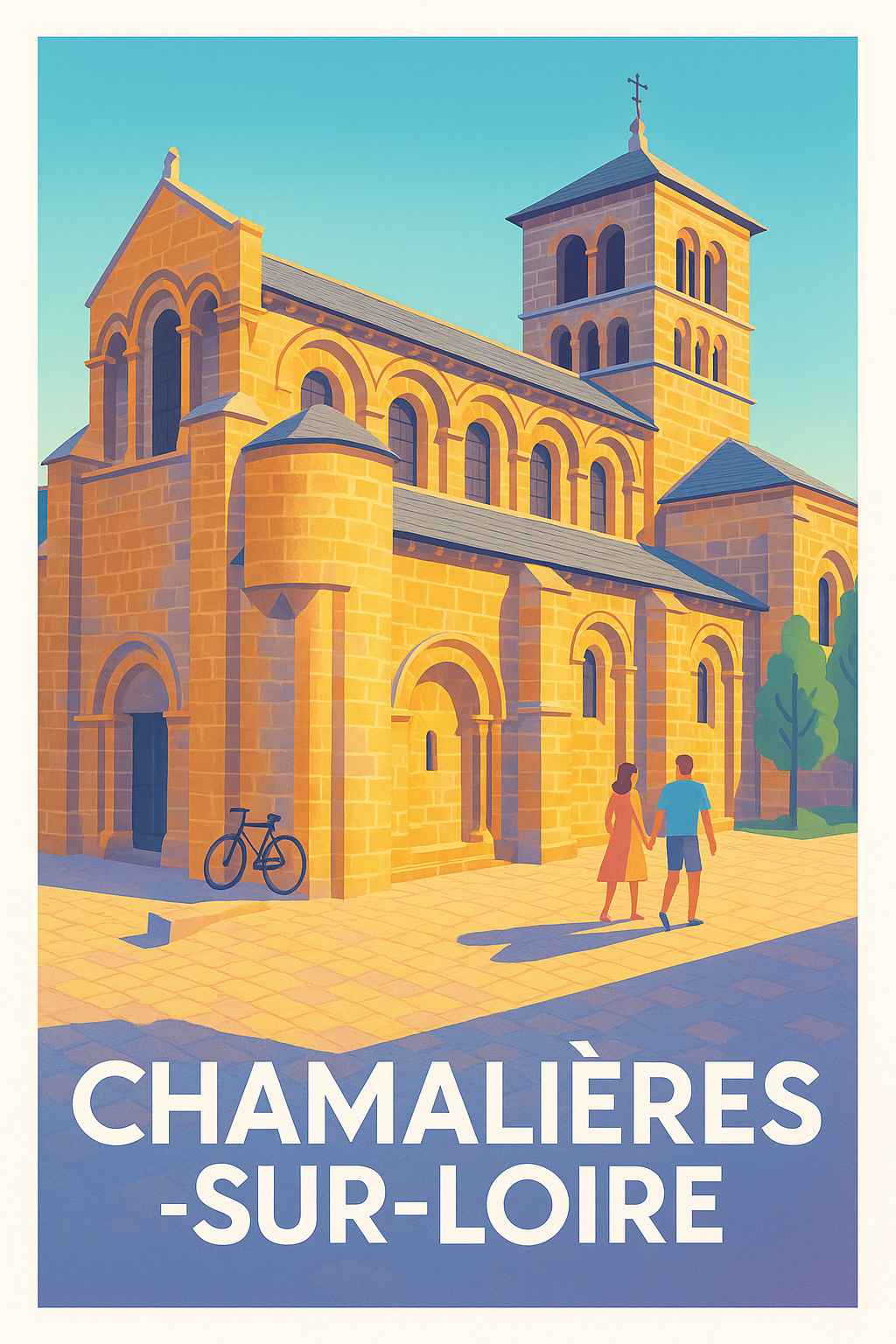 Affiche Chamalières-sur-Loire — Charme et histoire au cœur de l’Auvergne · poster d'art de Chamalières-sur-Loire