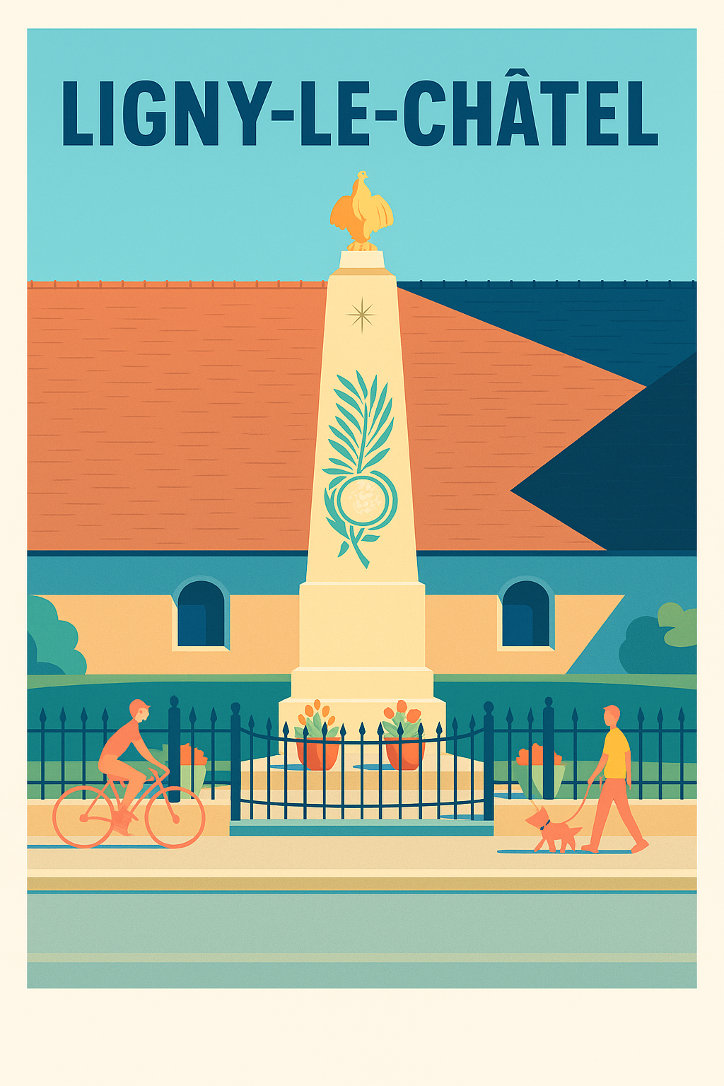 Affiche de Ligny-le-Châtel - Charme et douceur de vivre à chaque coin de rue