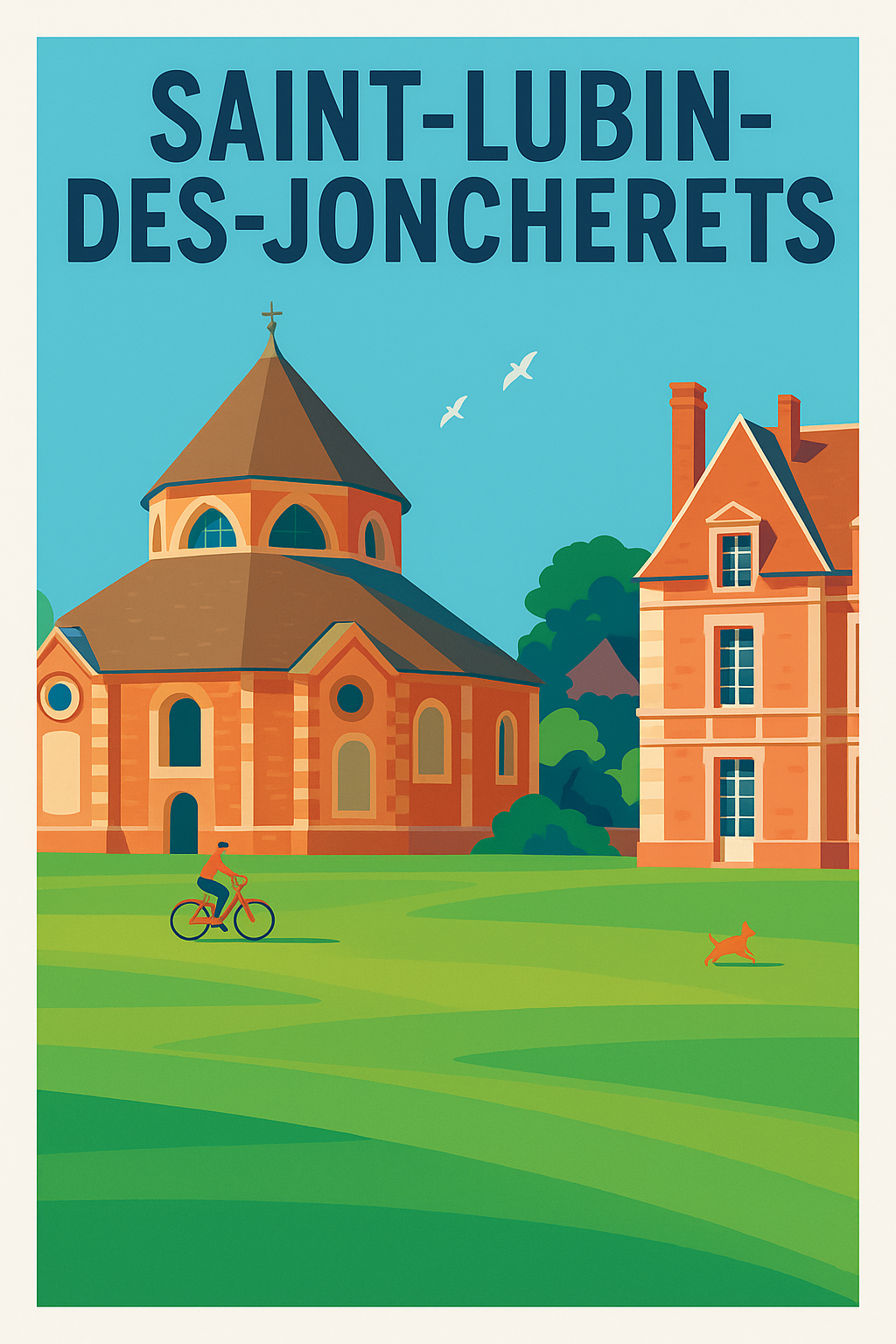 Affiche de Saint-Lubin-des-Joncherets - Charme et sérénité architecturale