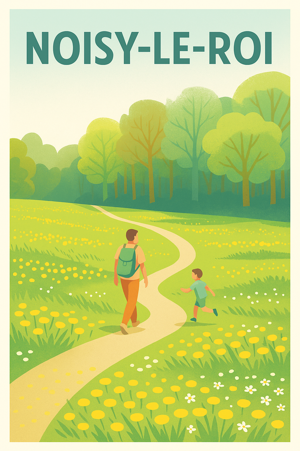 Affiche de Noisy-le-Roi - Promenade bucolique en famille