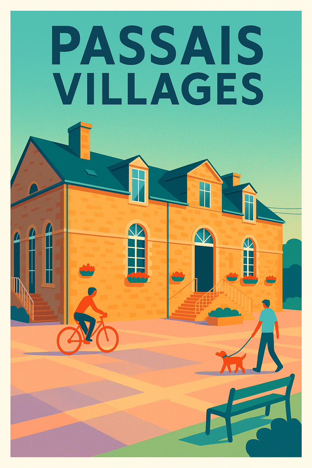 Affiche de Passais Villages - L'élégance simple d'un coin de campagne