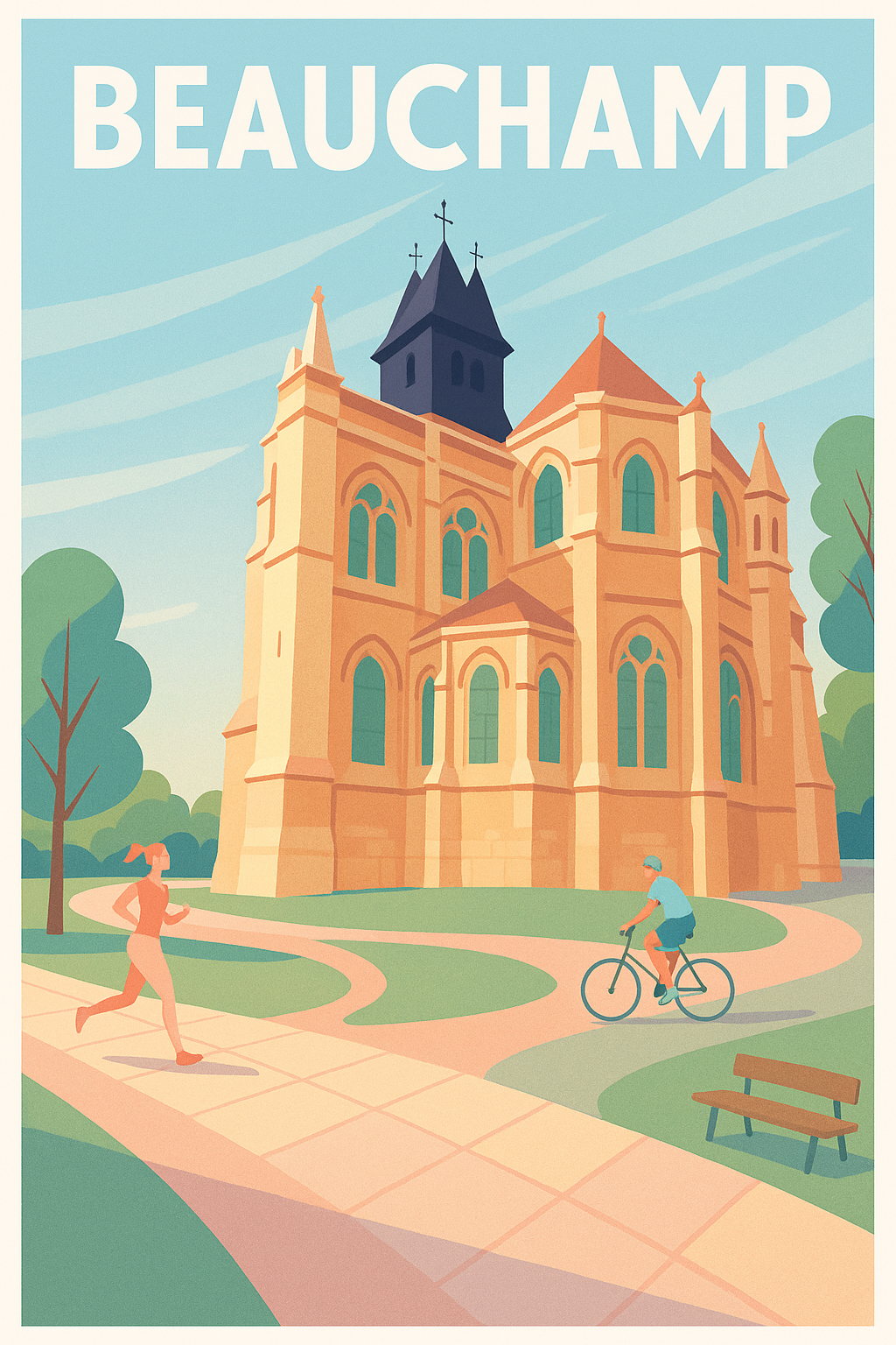 Affiche de Beauchamp - Harmonie entre nature et patrimoine