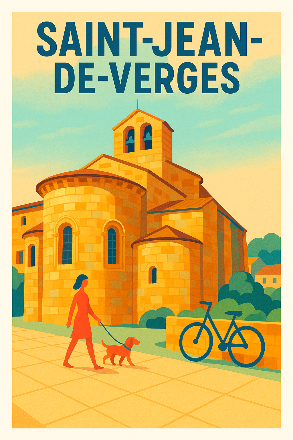 Affiche de Saint-Jean-de-Verges - Un Instant de Quiétude et d'Histoire