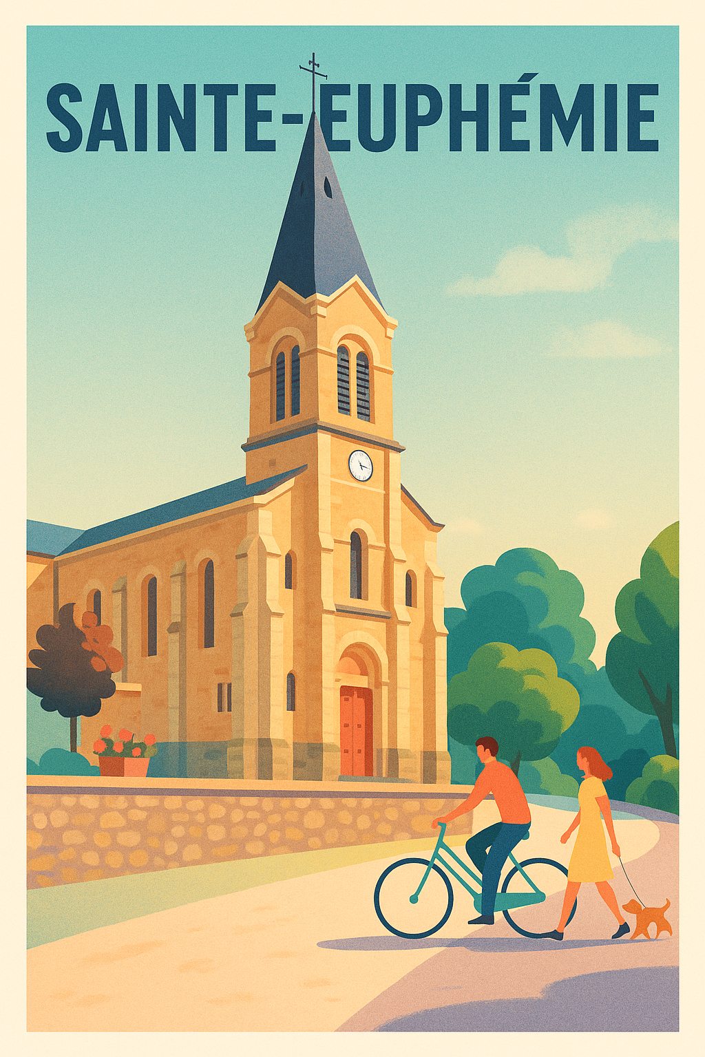 Affiche de Sainte-Euphémie - Charme et tranquillité au cœur du village