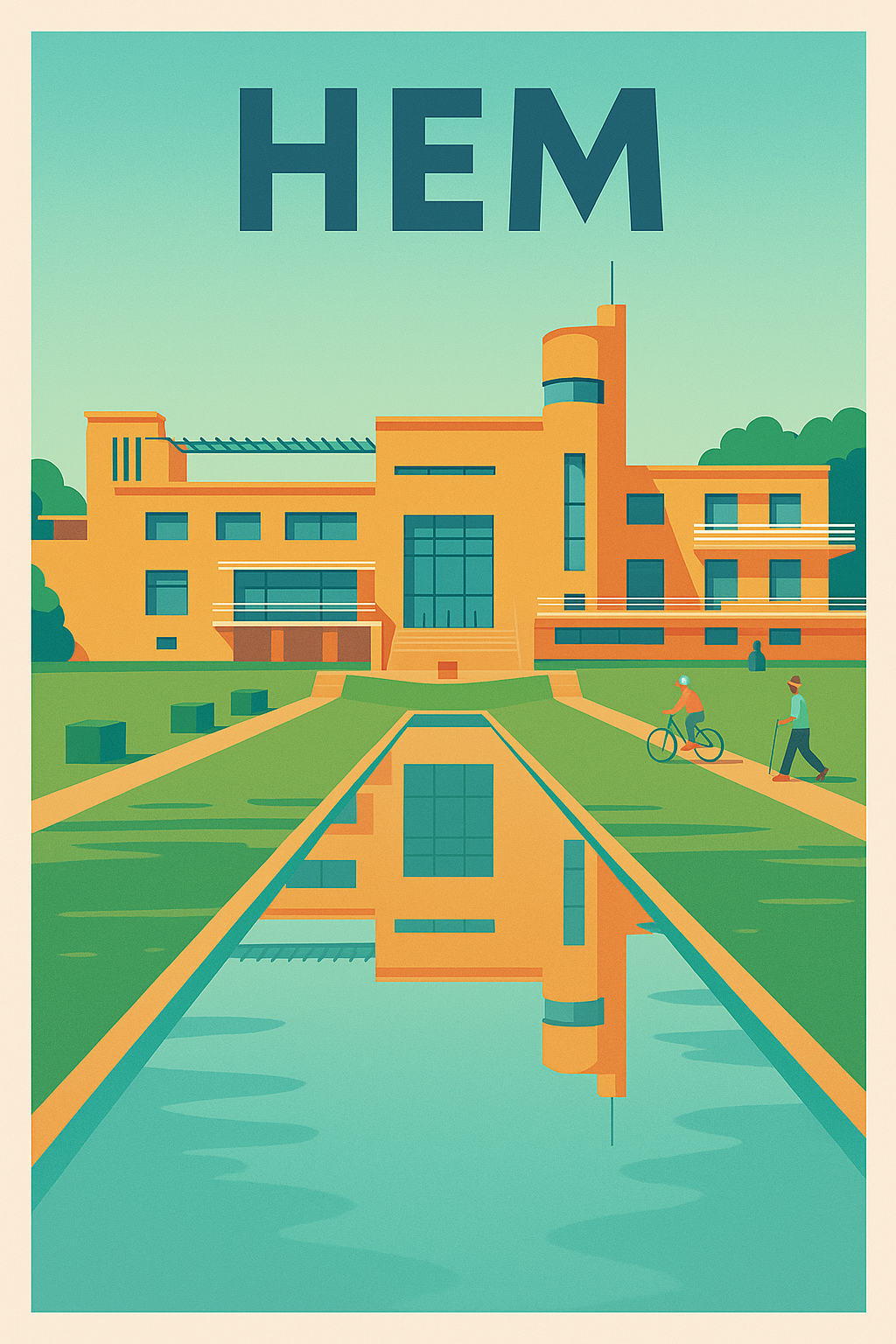 Affiche de Hem - L'architecture emblématique revisitée