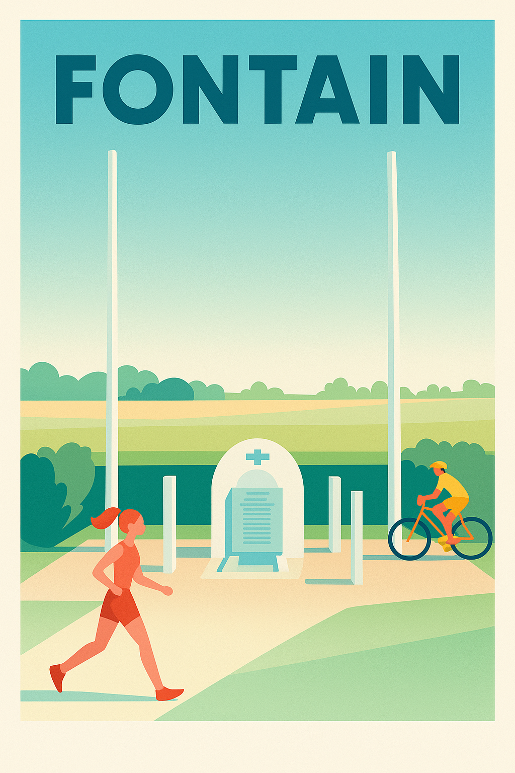 Affiche de Fontain - Un souffle de nature et vitalité