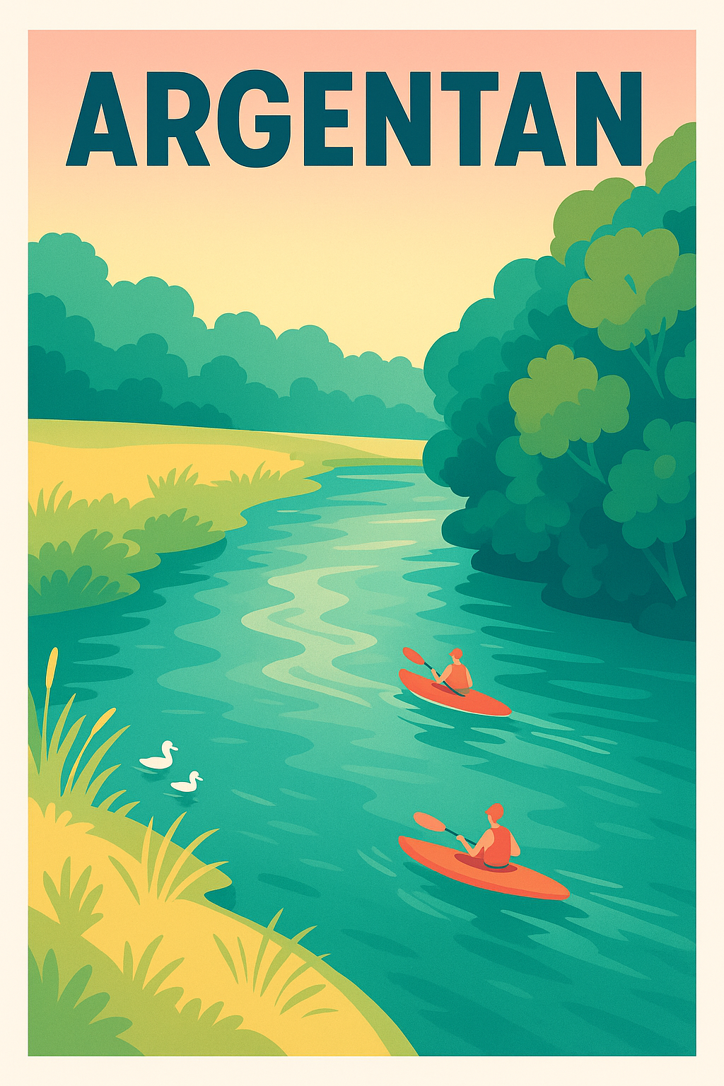 Affiche de Argentan - Évasion nature en canoë