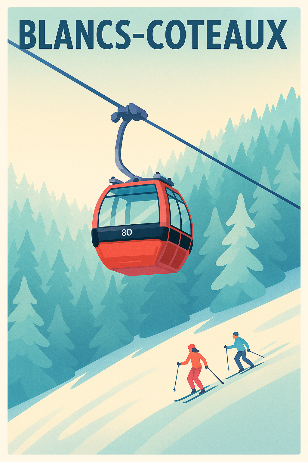 Affiche de Blancs-Coteaux - Escapade hivernale en montagne