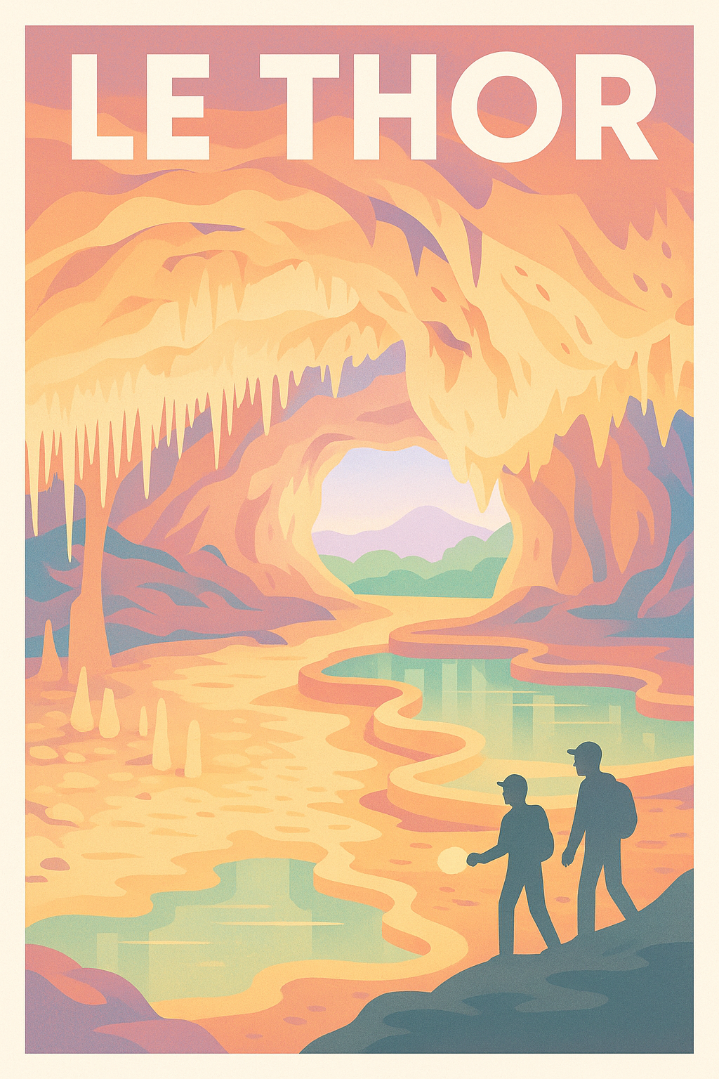 Affiche de Le Thor - Exploration souterraine magique