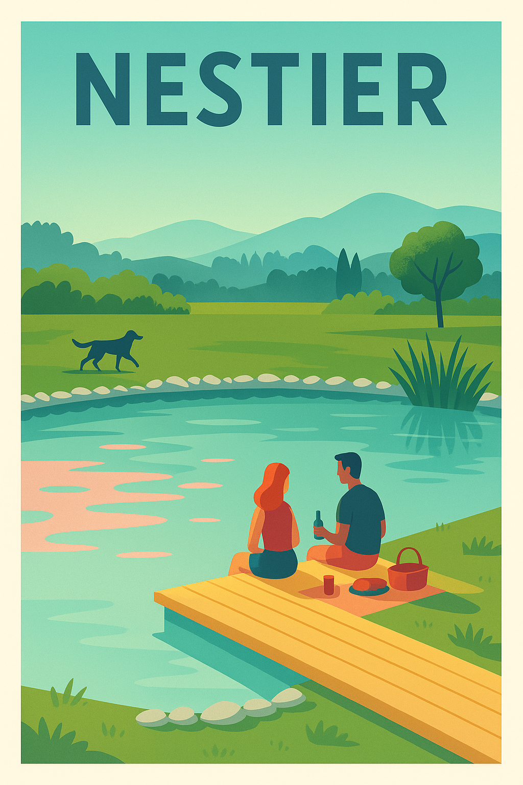 Affiche de Nestier - Escapade bucolique au bord de l'eau