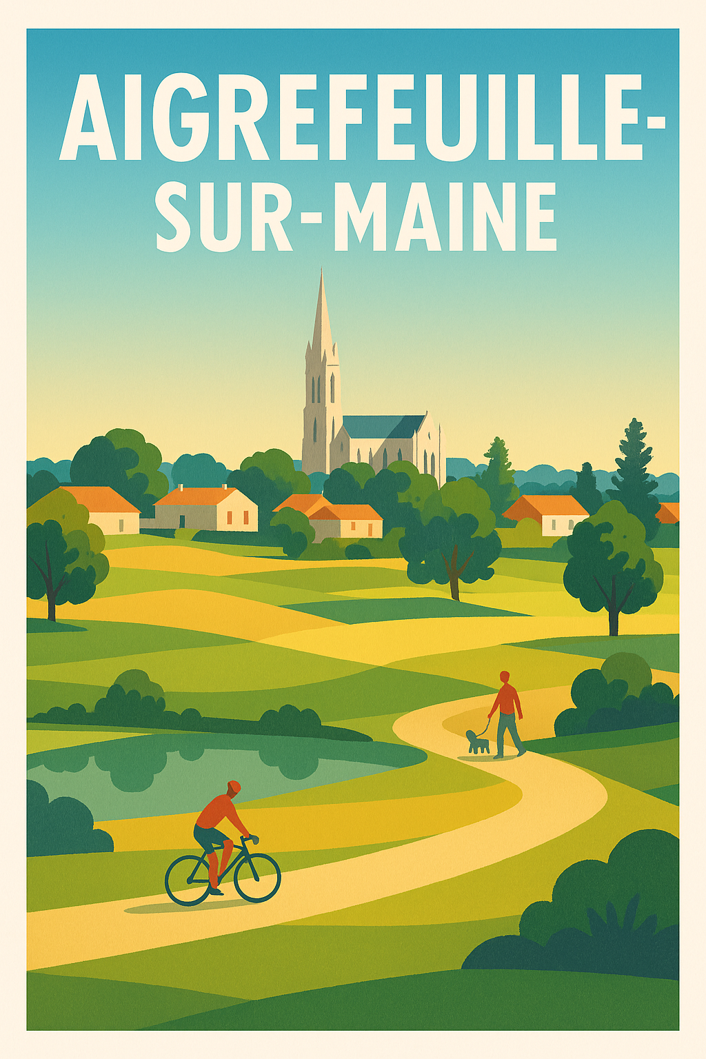Affiche de Aigrefeuille-sur-Maine - Escapade bucolique au cœur de la campagne