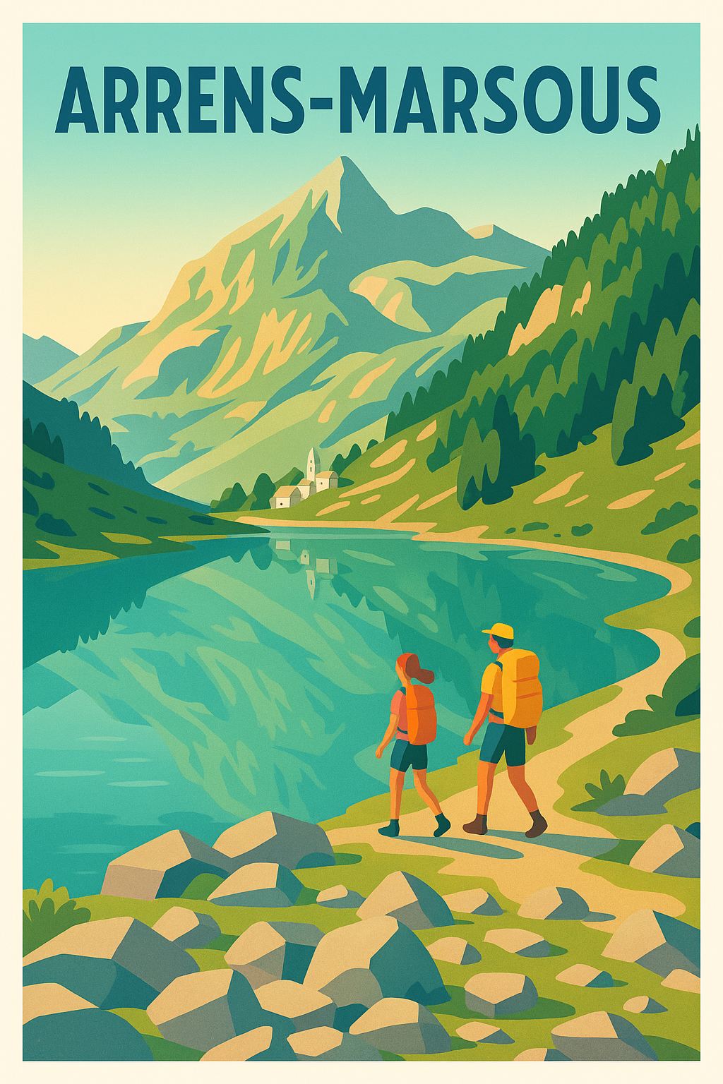 Affiche de Arrens-Marsous - Évasion et randonnée au cœur des Pyrénées
