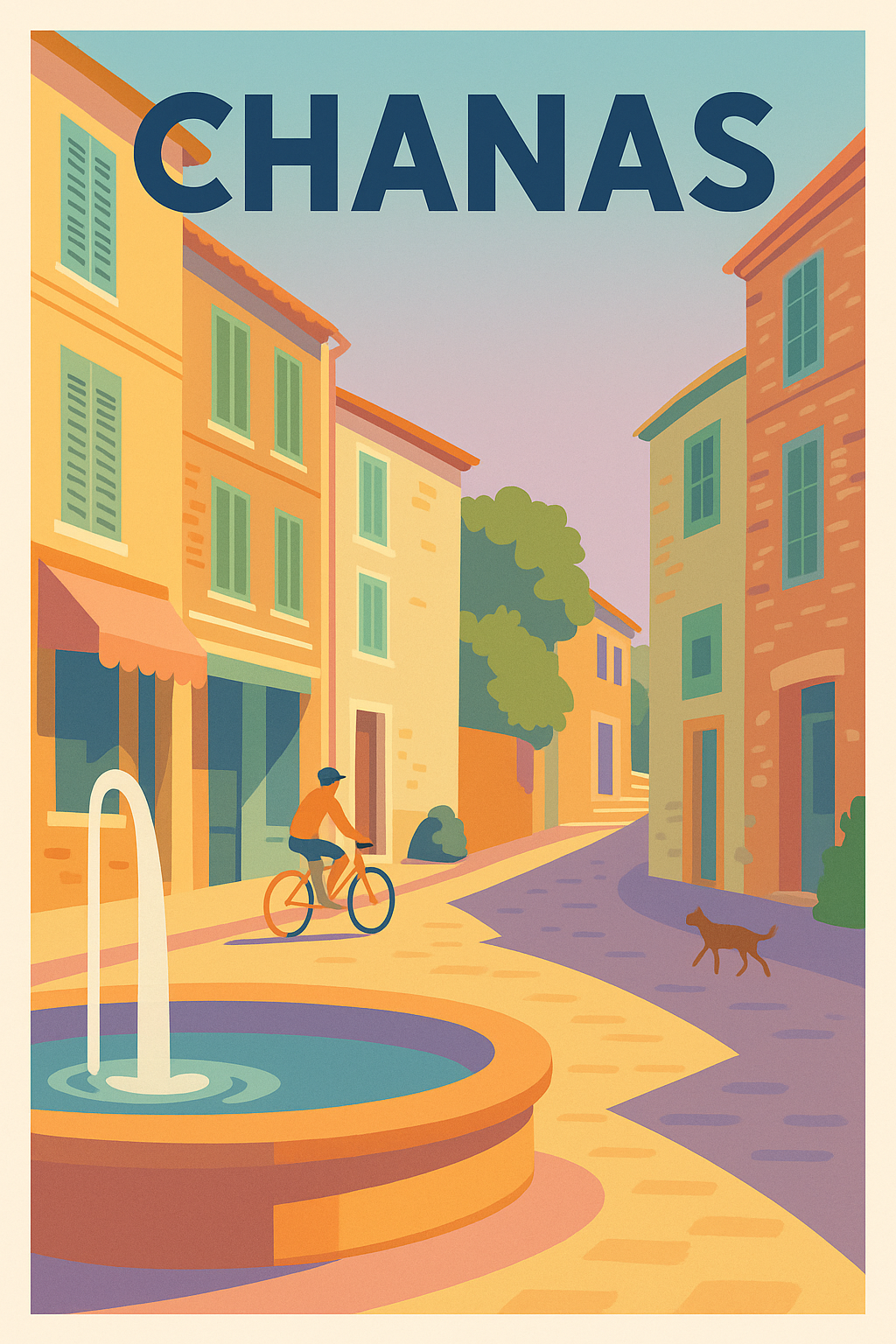 Affiche de Chanas - Douceur de vivre au cœur du village