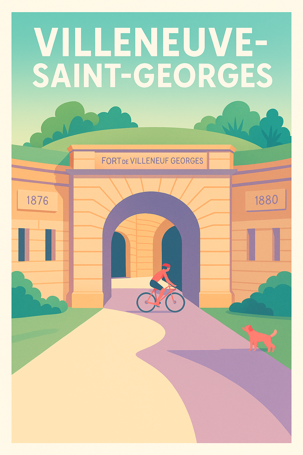 Affiche de Villeneuve-Saint-Georges - Balade au Fort historique