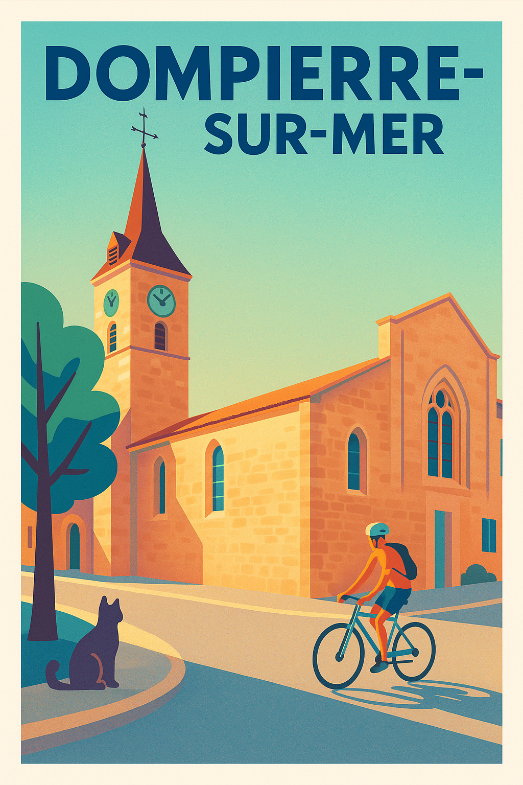 Affiche de Dompierre-sur-Mer - Charme et Sérénité au Cœur du Village