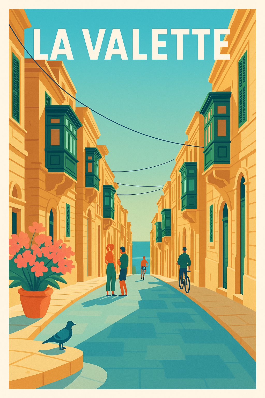 Affiche de La Valette - L'élégance du charme méditerranéen