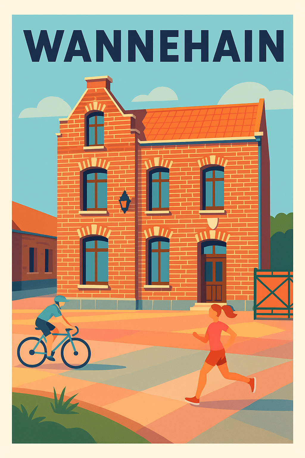 Affiche de Wannehain - Charme et vie active en brique