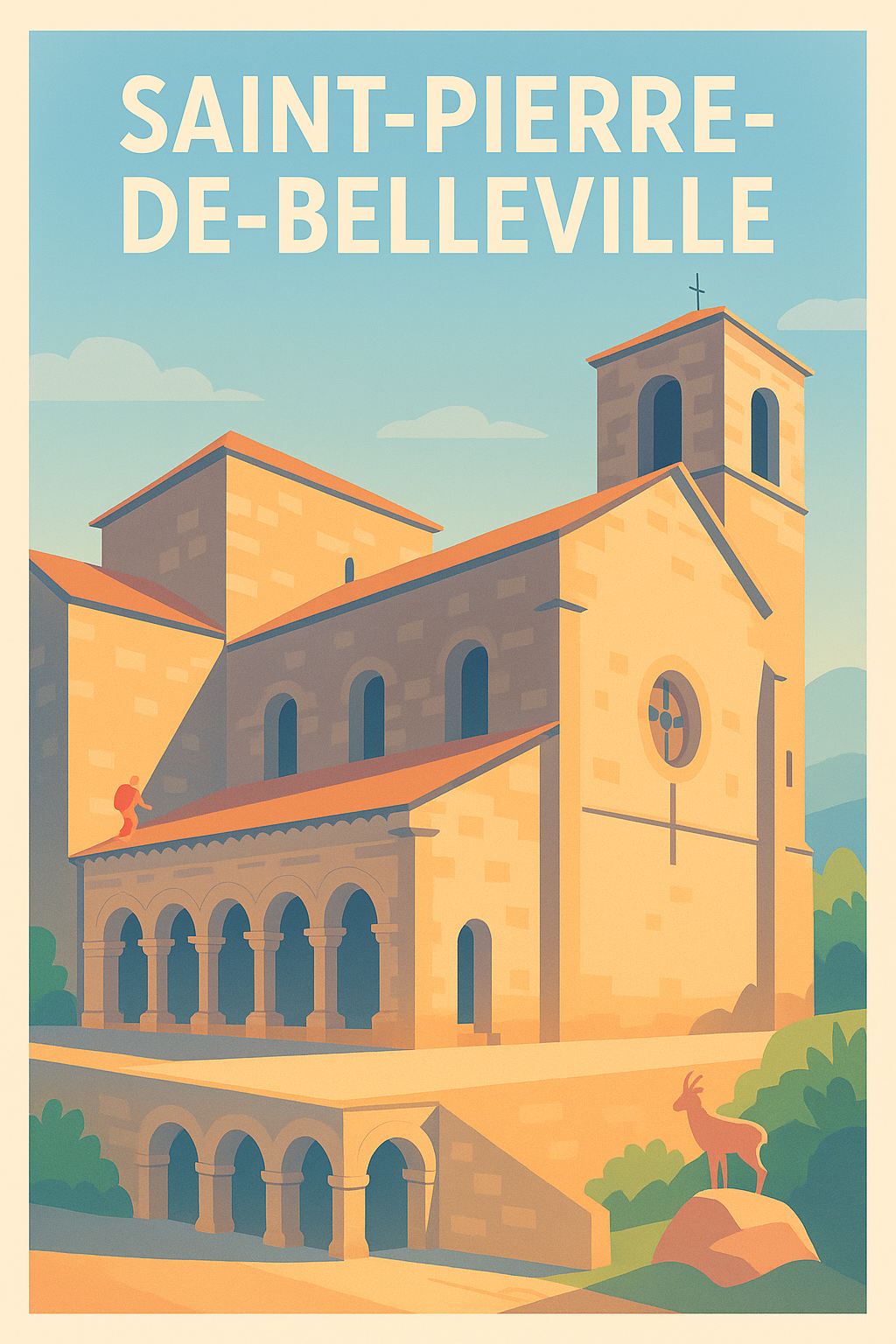Affiche de Saint-Pierre-de-Belleville - L'élégance architecturale savoyarde