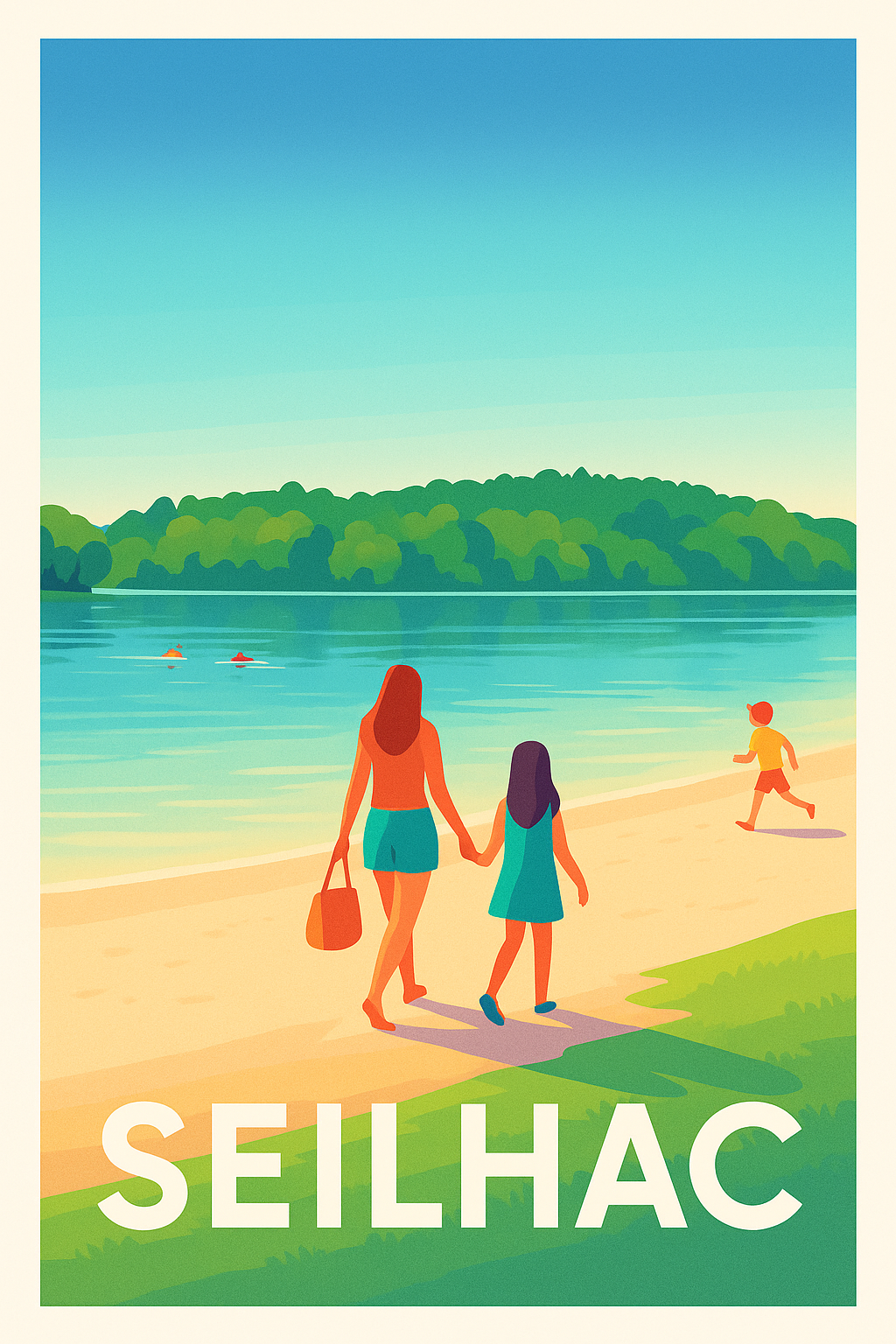 Affiche de Seilhac - Promenade paisible au bord de l'eau
