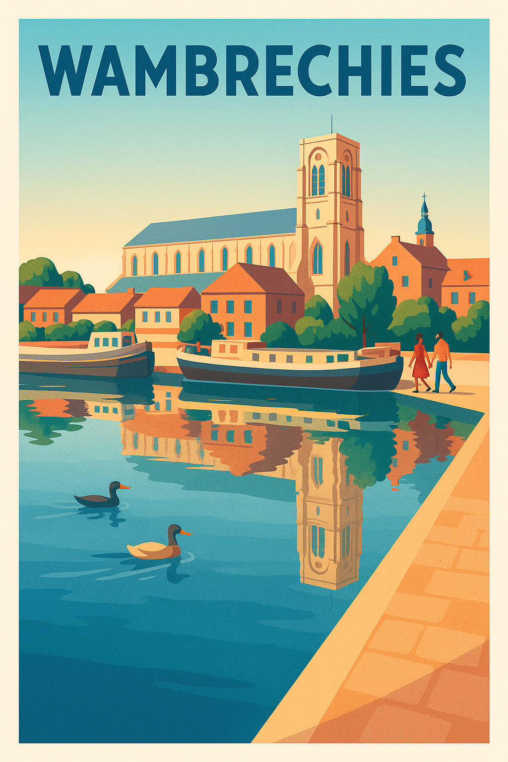 Affiche de Wambrechies - charme et sérénité au bord de l'eau