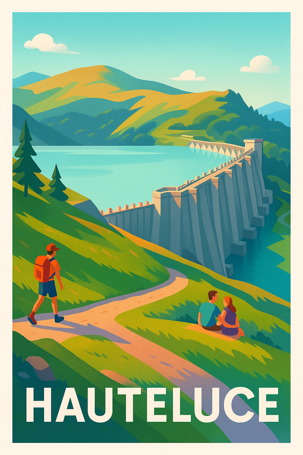 Affiche de Hauteluce - Évasion et sérénité en Savoie