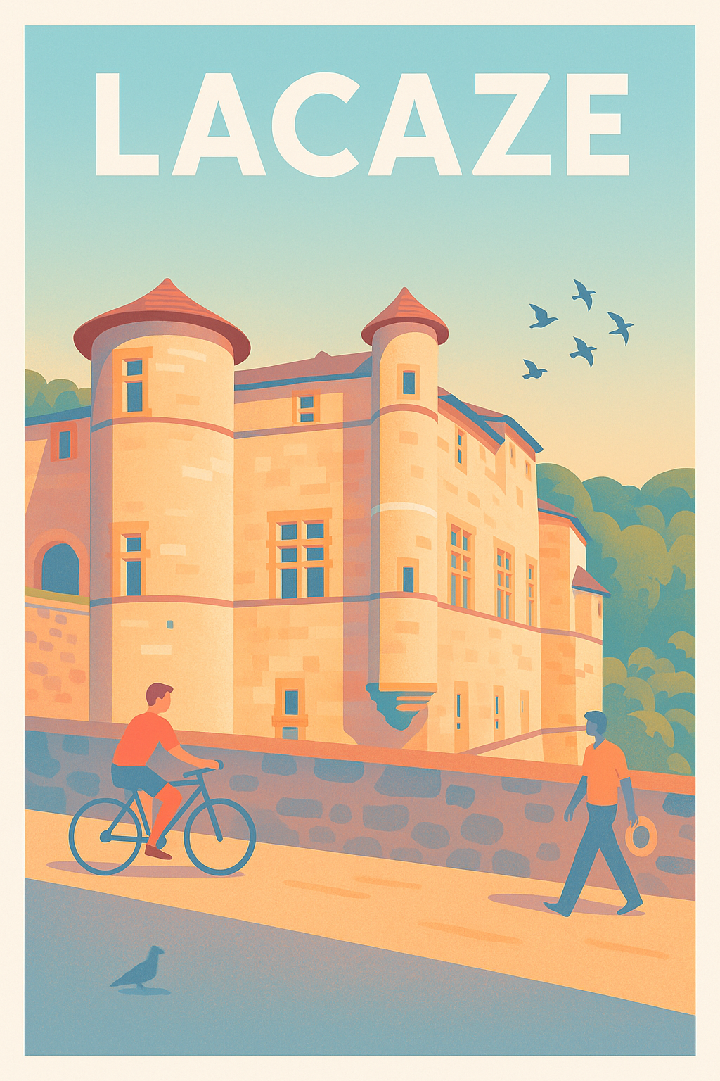 Affiche de Lacaze - Charme et histoire au cœur du village