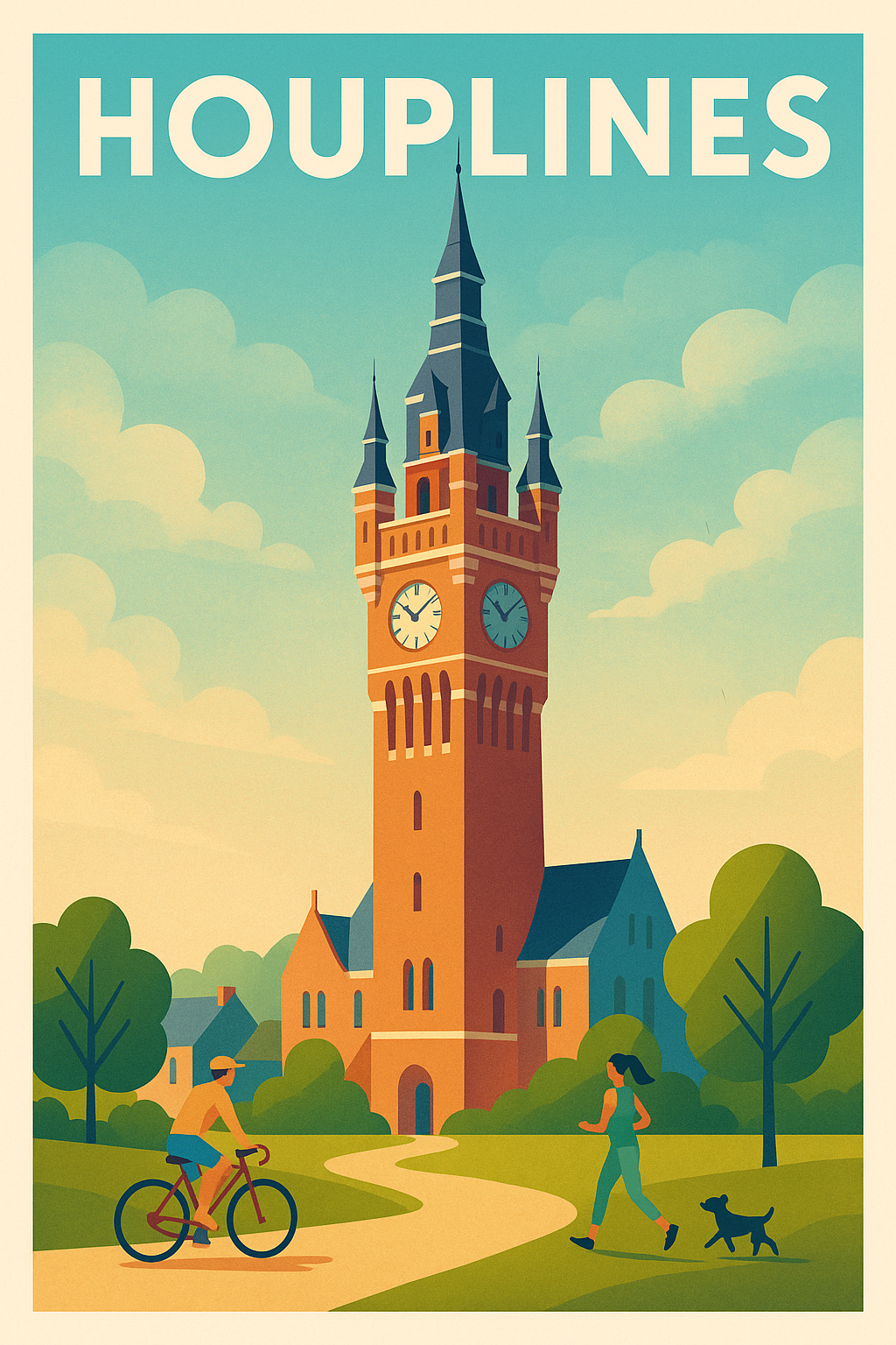 Affiche de Houplines - Charme et Sérénité au Cœur de la Ville