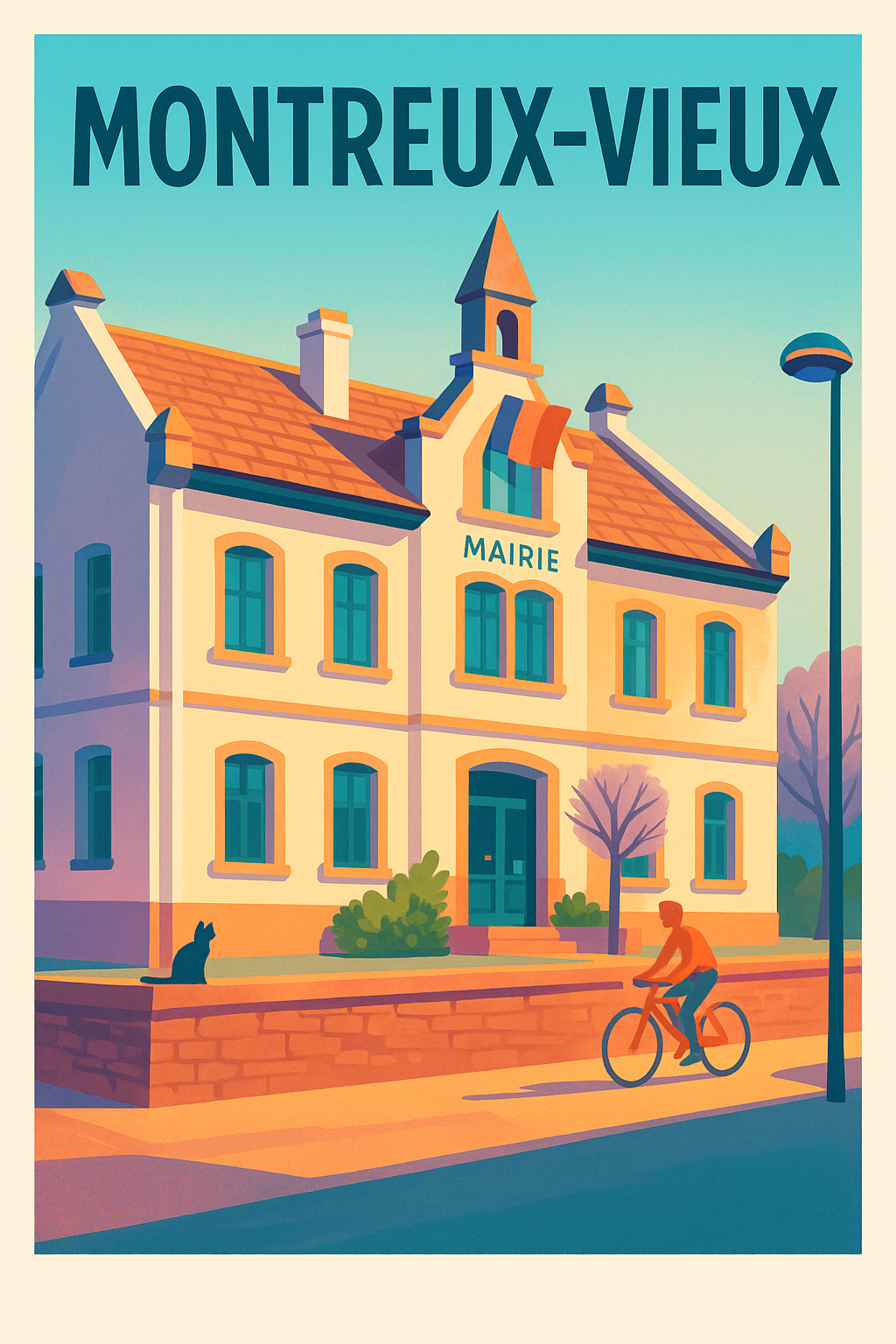 Affiche de Montreux-Vieux - Charme tranquille du cœur de village