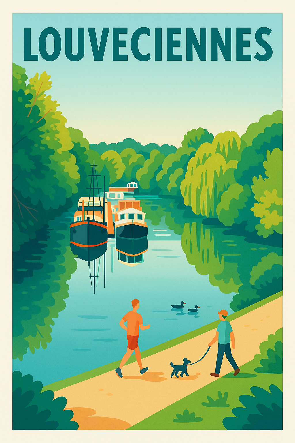 Affiche de Louveciennes - Escapade bucolique au fil de l'eau