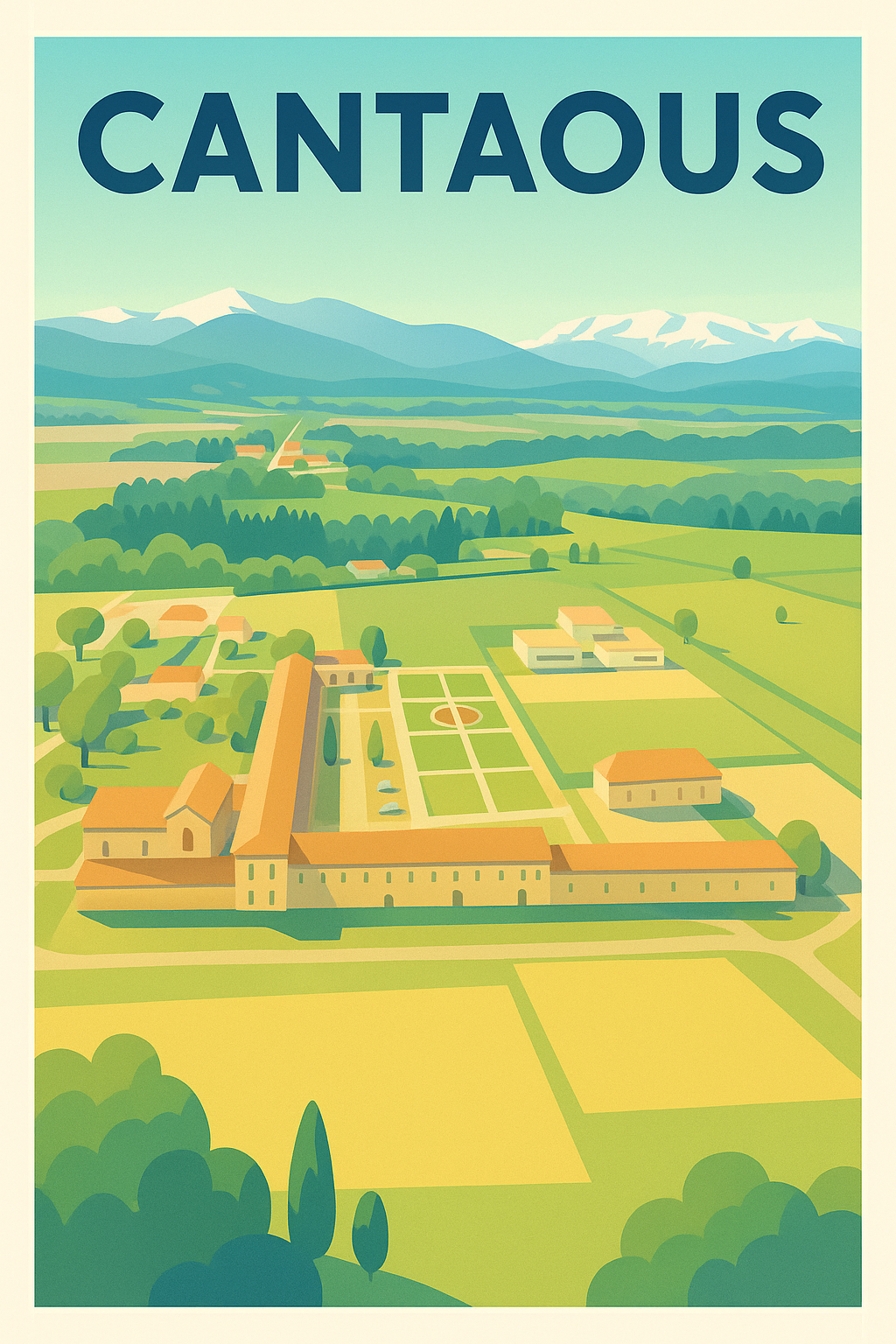 Affiche de Cantaous - Évasion au cœur de la campagne béarnaise