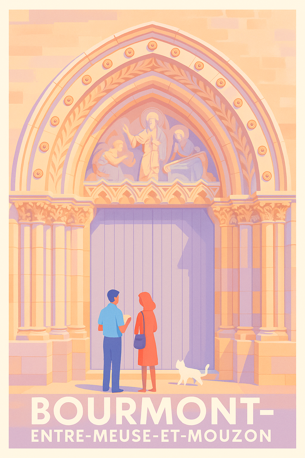 Affiche Bourmont — Charme historique et douceur de vivre · poster d'art de Bourmont