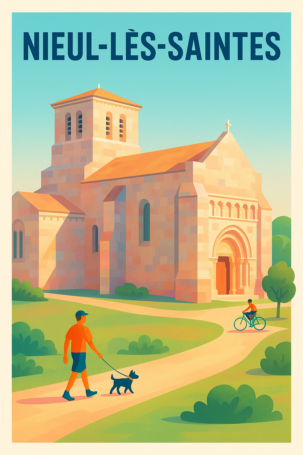 Affiche de Nieul-lès-Saintes - Charmante balade au cœur du patrimoine