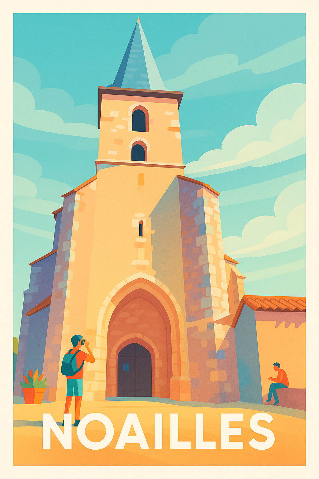 Affiche Noailles — Charme historique et lumière méridionale · poster d'art de Noailles