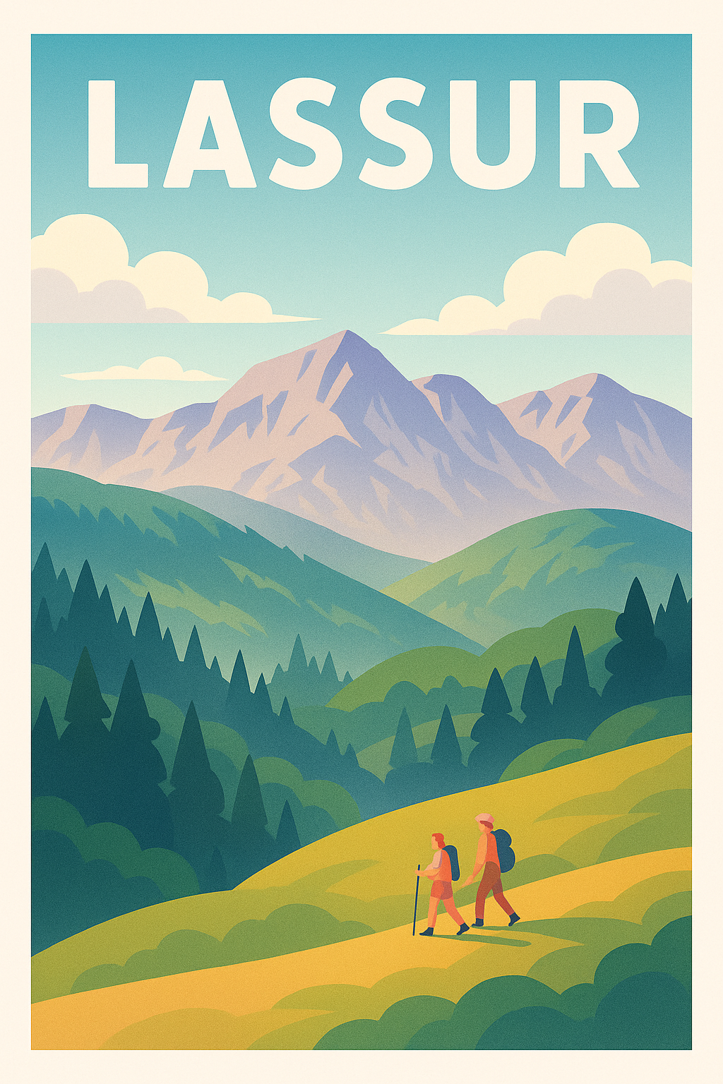 Affiche de Lassur - Évasion nature au cœur des montagnes